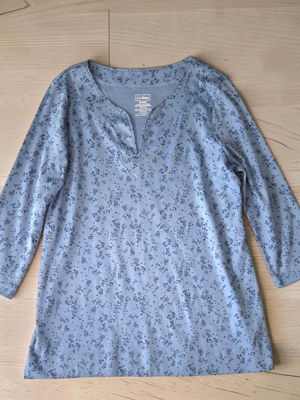 L.L. Bean Pima Cotton Splitneck Tunic